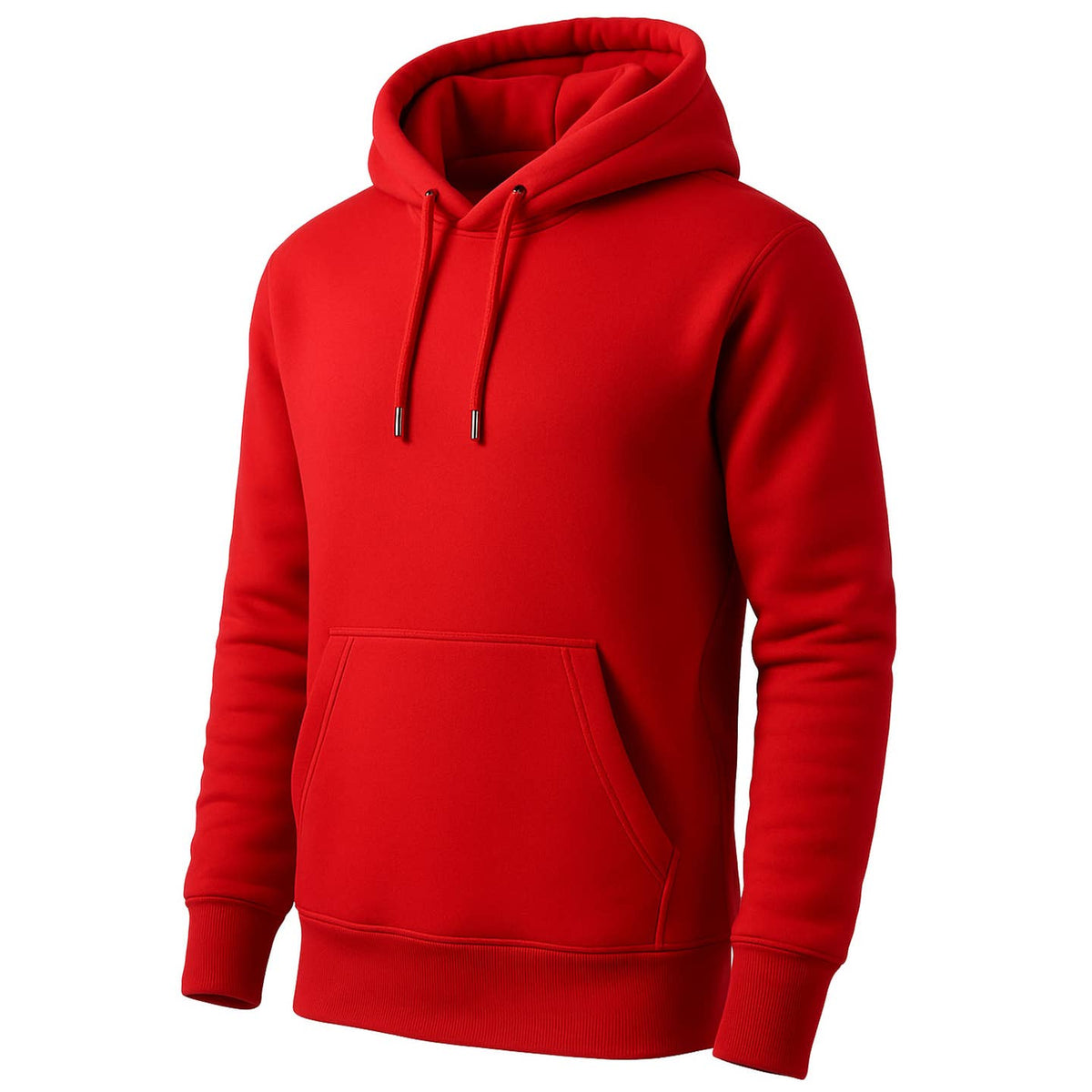 Men’s Heavyweight Fleece-Lined Pullover Hoodie – Red